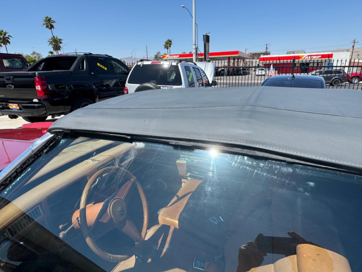 1975 Red Cadillac Eldorado convertible. , located at 2190 Hwy 95, Bullhead City, AZ, 86442, (928) 704-0060, 0.000000, 0.000000 - 1975 Cadillac Eldorado Convertible. Great project car for someone. New tires. Runs and drives, power top works. has a/c doesn't work. needs restoration. interior needs work, engine needs to be serviced . clear title. - Photo#13